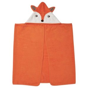 BRUMMIG Toalla con capucha, forma de zorro/naranja